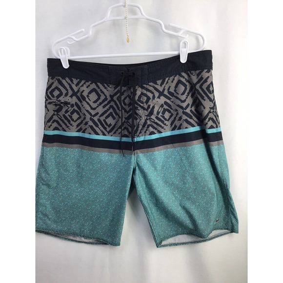 Lost Unfiltered Board Shorts Men's 36 Swim Trunks Blue Drawstring Pocket - Picture 3 of 11